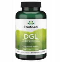 Swanson DGL Ekstrakt z korzenia lukrecji 385mg 180 tabl do ssania Trawienie