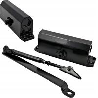 SAMOZAMYKACZ Z RAMIENIEM DO DRZWI TS 10 30-60KG 1100mm CZARNY KOMPLET