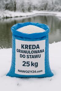 Kreda zimowa do stawu, kreda stawowa granulowana 25kg, kreda ekologiczna