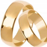 Золотые обручальные кольца пара 333 6 мм хит фиксированная цена