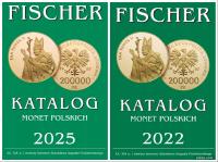 ZESTAW KATALOG MONET POLSKICH FISCHER 2025 PLUS 2022