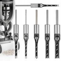 НАБОР СВЕРЛ ДЛЯ СВЕРЛЕНИЯ КВАДРАТНЫХ ОТВЕРСТИЙ ПО ДЕРЕВУ 6 ШТ.