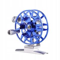 Kołowrotek do łowienia pod lodem Wielozadaniowy 1:1 Kołowrotek muchowy Narzędzia Koło żyłkowe Przenośny niebieski