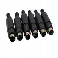 5pin 4pcs mini DIN CONNECTOR DIN Male Audio AV Connector adapter Plug