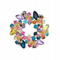 PINETS брошь красочный венок Венок стразы