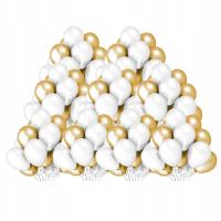 Белые и золотые воздушные шары для свадьбы День Рождения Mix-100шт