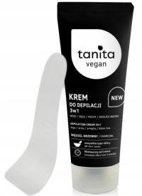 TANITA VEGAN - KREM DO DEPILACJI CIAŁA 3w1 - Z AKTYWNYM WĘGLEM DRZEWNYM