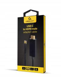 Adapter USB-C do HDMI 4K 2m Gembird A-CM-HDMIM-01.