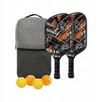 -Portable Rackets 4 Balls with Comfort Grip