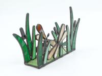 Serwetnik witrażowy WAŻKI BEŻOWE I