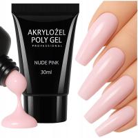 Akrylożel żel budujący do przedlużania paznokci - Nude Pink 30 ml