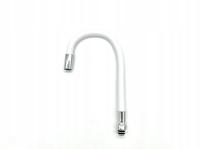 Wylewka elastyczna do baterii kuchennej 3/4 giętka biała