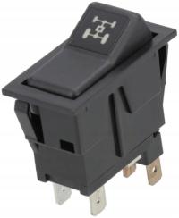 Kramp przełącznik kołyskowy 4WD 4-pin 12V podświetlany IP54 czarny