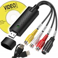 VIDEO GRABBER VHS USB EASYCAP PRZECHWYT ZGRYWANIE Z kaset NA kamery PC AV