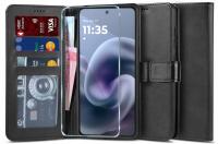 Etui z klapką CosmoTel do Motorola , Moto G86 Power czarny