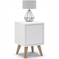 Тумбочка Осло дверь белый комод книжный шкаф журнальный столик