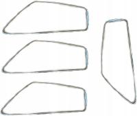 Алюминиевые серебряные дверные рамы Fiat 126p компл.2шт