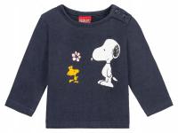 Bawełniana koszulka dziewczęca z długim rękawem LUPILU Snoopy 86/92