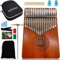 INSTRUMENT KALIMBA PIANINO NA KLUCZ 17 KLUCZY PRZENOŚNE MINI ŁATWE PIANINO