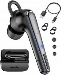 BEZPRZEWODOWA LEKKA MAŁA SŁUCHAWKA NEW BEE M52 ENC 180dni CZUWANIA ETUI