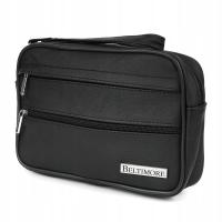 Saszetka męska skórzana do ręki czarna Beltimore R