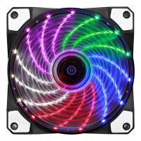 Wentylator do obudowy 120x120x25mm RGB LED 3-PIN 23