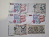 Włochy 6 banknotów ciekawy mix -NrB2136