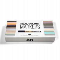 AK Interactive RCM150 Zestaw Real Colors Markers 34 szt.