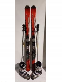 Komplet Narty 150 cm + buty + kije
