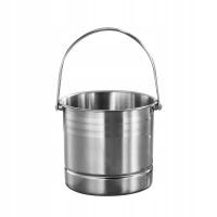 Wiaderko na lód z uchwytem wiaderko do sałatek 1.6L przekąski wiaderko do serwowania wina Argent