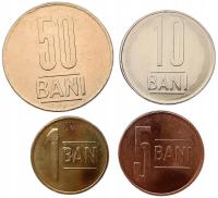RUMUNIA ZESTAW 4 MONET 1 - 50 BANI 2023 MENNICZY
