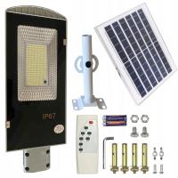 LATARNIA OGRODOWA LAMPA SOLARNA NA SŁUP MOCNA 200W PANEL ULICZNA 247LED