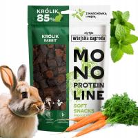 Wiejska Zagroda Przysmak dla psa Monoproteinowy soft snacks Królik 115g