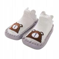 MilaBaby buciki niemowlęce szary