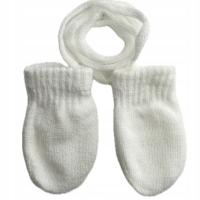 RĘKAWICZKI NIEMOWLĘCE Niedrapki ZIMOWE NA SZNURKU ŁAPKI 10 cm.