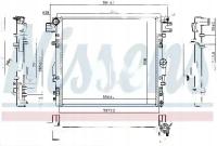 Nissens 61037 Chłodnica, układ chłodzenia silnika