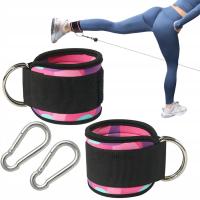 OPASKI TRENINGOWE NA KOSTKĘ KOSTKI DO WYCIĄGU ATLASU UCHWYT ZESTAW 2 SZT