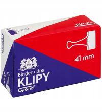 Klip KLIPSY biurowe (1.5/8 cala) 12szt GRAND