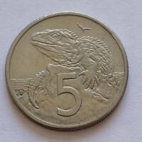 Nowa Zelandia 5 centów 1985 r.