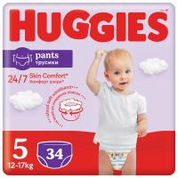 HUGGIES Pants Pieluchomajtki roz 5 (12-17kg) 34szt