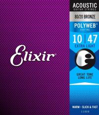 Elixir PolyWeb 10-47 струны для акустической гитары