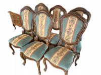 Komplet 6 krzeseł tapicerowanych ANTYKI Domański