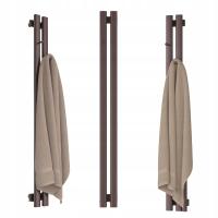 GRZEJNIK DEKORACYJNY PIONOWY-2 Z WIESZAKAMI 1400/130 BORDO