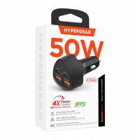 HyperGear super szybka ładowarka samochodowa QUAD 2xUSB-C PD 2xUSB 7A 50W