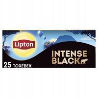 Herbata czarna ekspresowa Lipton INTENSE BLACK 25 torebek 57,5g