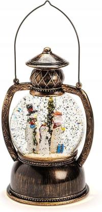 Lampion podświetlany Świąteczna dekoracja Szklana kula 20 cm