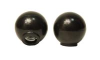 Gałka M10 30mm czarna kulka z gwintem wewnętrznym