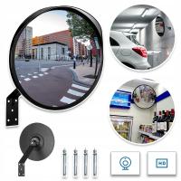 LUSTRO RUCHU LUSTERKO 30CM OBSERWACYJNE WYPUKŁE DO GARAŻU SKLEPOWE + UCHWYT