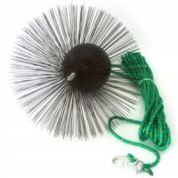 НАБОР ДЛЯ ЧИСТКИ ДЫМОХОДА ЩЕТКА ШОМПОЛ 200ММ ВЕРЕВКА 15МБ СФЕРА 5КГ