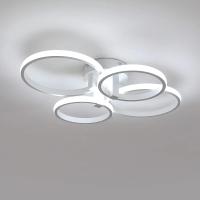 СВЕТОДИОДНАЯ ПОТОЛОЧНАЯ ЛАМПА, БЕЛАЯ ЛЮСТРА, КОЛЬЦО, СОВРЕМЕННАЯ ДЛЯ ГОСТИНОЙ, 48 ВТ, 6500K